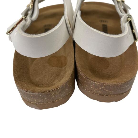CUSHIONAIRE Lulu Cork footbed Sandal White Size 9 New without Box! - Picture 8 of 9